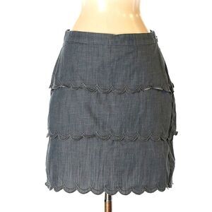 Banana Republic Scalloped Tiered Skirt